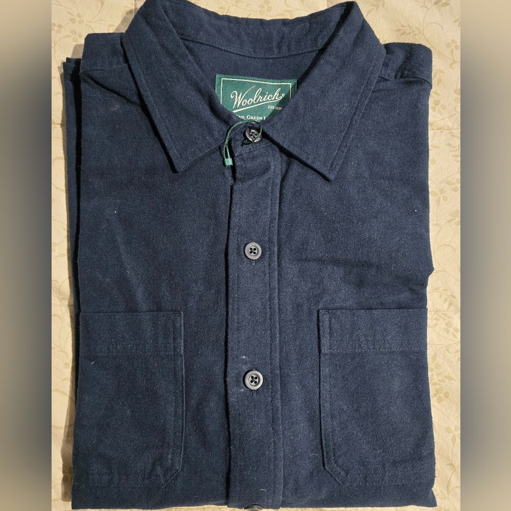 Woolrich Men's 100% Cotton Chamois Shirt